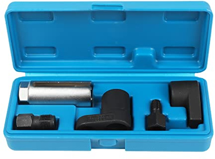 LUTIFIX Sauerstoffsensor-Entferner, 5-teilig, legierter Stahl, Automobil-Sensor-Steckschlüssel-Set mit M18 × 1,5 mm und M12 × 1,25 mm Gewindefräse