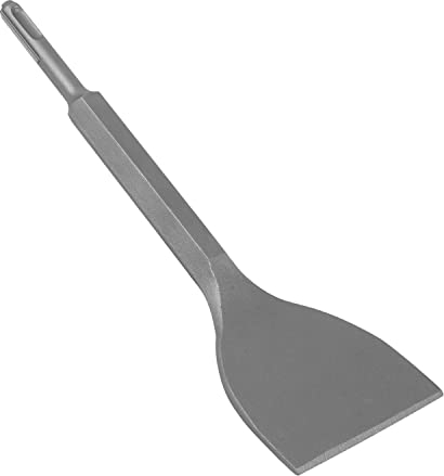 Scalpello per piastrelle SDS Plus, 250 x 75 mm, MJIIM 25°, scalpello largo angolato per martello perforatore, professionale di alta qualità turbo, scalpello per piastrelle in ceramica e piastrelle