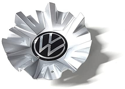 Volkswagen 760601149CXQI Radzierblende (1 Stück) Radkappe Felgendeckel Radnabenkappe, Silber, mit VW Logo, für PR-Codes 2WT C2T