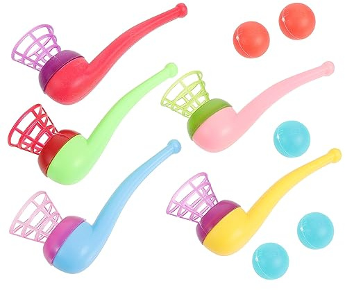 STOBOK 20 pcs Ball Balancing Blowing Games Blowing Floating Ball Plastic Child Blow Air Toy Birthday Easter Party Favor Kids Classroom Prize