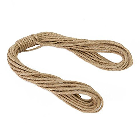 Corda for bondage, corda da giardino, corda di canapa (4 mm), 10 metri £ ¨ 32 ft £ © for artigianato artistico decorazione fai da te