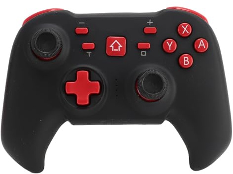 Yanmis Controlador de Juegos, Controlador Inalámbrico Recargable con Giroscopio de 6 Ejes, Activación con una Tecla, Automático, Turbo, Vibración, Controlador de Juego Bluetooth 5.0