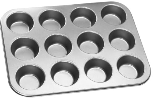 Citystores® Vassoio per 12 muffin, antiaderente, per muffin, cupcake, mini quiche, 28,6 cm