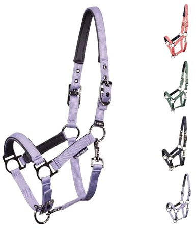 NETPROSHOP Fohlenhalfter Pepper 2-Fach verstellbar gepolstsert für Fohlen Pony oder Full, Groesse:Fohlen Full, Farbe:Violet
