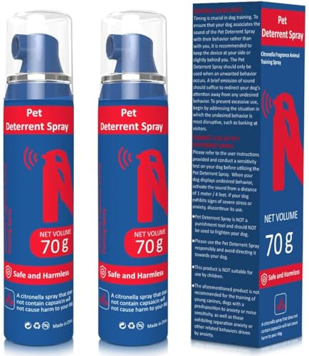 Pet Training Spray for Dogs and Puppies - 70ml Compressed Air Training Spray - Stop Barking and Jumping Behavior (Pack of 2)