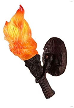 GSZCCZS Lampada da Parete Moderna, Lampada da Parete in Resina retrò, Applique a Forma di Torcia, luci per Interni ed Esterni Luci da Lettura Decorative a Parete a LED per Camera da Letto, Comodino,