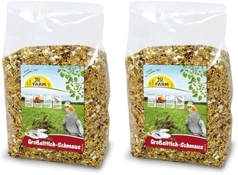 JR FARM Birds Großsittich-Schmaus 1 kg (Packung mit 2)