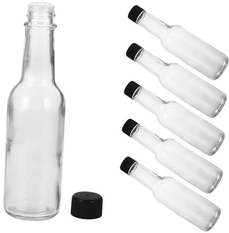 FUNOMOCYA Bouteilles De Vinaigrette Maison Paquet De 6 Pots De Sauce En Verre Sauce Ketchup De Voyage Maison