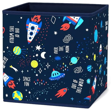 PRENDİ HOME Scatola portaoggetti pieghevole 30 x 30 x 30 cm – Scatola giocattolo colorata senza coperchio per la cameretta dei bambini e uso versatile – Scatola in tessuto aperta per giocattoli