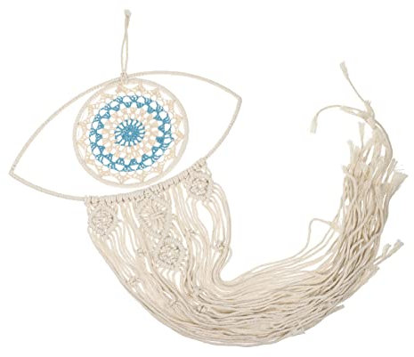 FUNOMOCYA Atrapa Sueños Colgante Ojo Turco Decoración Interior para Dormitorio Amuleto de Suerte y Protección