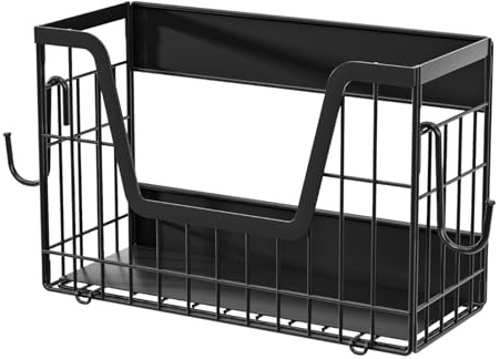 Mxshc Magnetic Rack for Refrigerator,Magnetic Refrigerator Rack - Seasoning Holder for Workplace Locker Garbage Bag Apron Dorm Kitchen Bathroom Dishcloth
