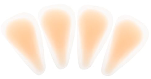 IWOWHERO 4 Teilige Silikon Unterwäscheabdeckung Hautfarbene Silikonabdeckung Wasserdichter Zehen Concealer Glättungspad Für Die Vorderseite Glättungseinlage Vorne Glättungspad Für
