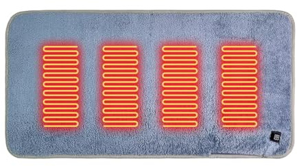 Dreuhuing Cojín Calefactado - Almohadilla Calefactada Con 3 Niveles De Calor | Cubierta De Asiento Térmica Ligera Para Gradas - Para Espalda Lumbar Exterior Oficina Camping Viaje Coche Sillas De