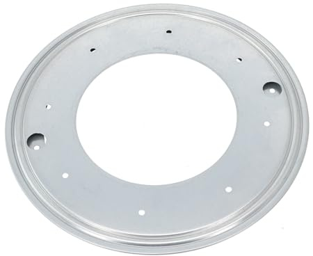 Gettimore Für robuste, hohle runde Drehscheiben, 14 cm, 20,3 cm, 30,5 cm Durchmesser, silberfarben, verzinktes Blech, Schrank, Servieren, Monitor und Dekoration