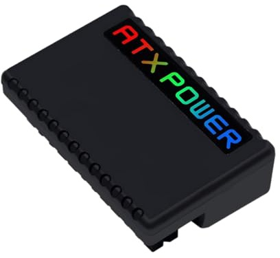 Sbshiouu Conector de fuente de alimentación de 24 pines con giro de 90 grados e iluminación ARGB para gestión de cables de fuente de alimentación de PC