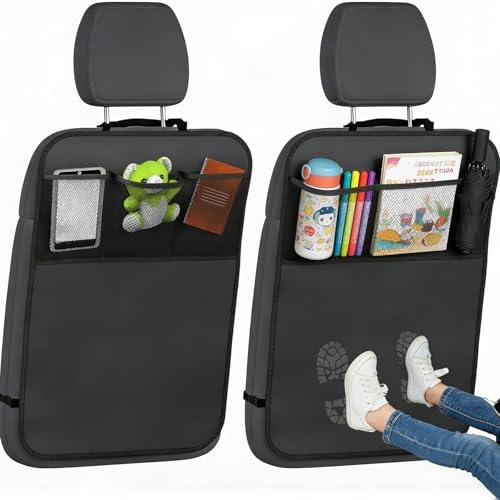 Moxychrony 2PCS Car Seat Back Protector, Kick Mats Back Seat Protector