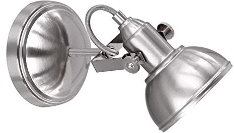 Reality Leuchten Wandspot Gina R80151007, Metall Nickel matt, 1 x E14