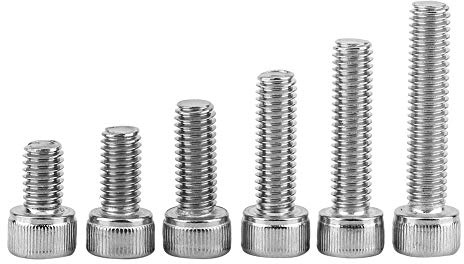 Schrauben Set, Fydun M3 M8 Edelstahl SS304 Zylinderschrauben mit Innensechskant und Sechskantmutter Unterlegscheiben Sortiment für die Schiffsmontage von Haushaltsgeräten(M6 120Pcs)
