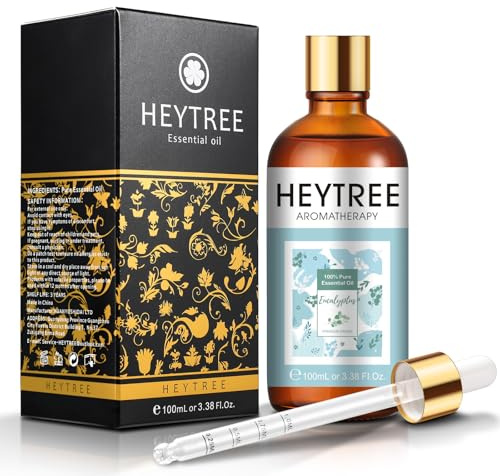 HEYTREE Eukalyptus Ätherisches Öl für Atemwege Frische & Haut - Natürliche Aromatherapie & Reinigung - 100ml