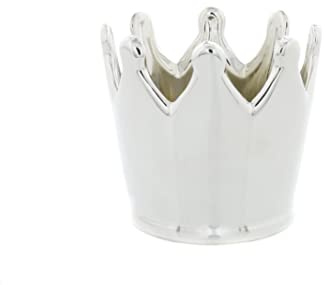 Nordstern Teelichthalter 'Krone' Silber - Ø 9,5 x 9 cm