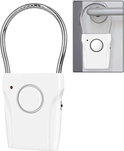 Alarme de poignée de porte 110 DB alarme de sécurité de porte avec 3 dispositifs d'alarme portatifs réglables alimentés par batterie pour la sécurité des appartements d'hôtel de voyage à domicile