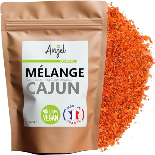 Epices Cajun 100% Naturel - Mélange Cajun d'épices Piquantes Assaisonnement Poulet Marinade Vegan Sans Gluten - NCA (250)