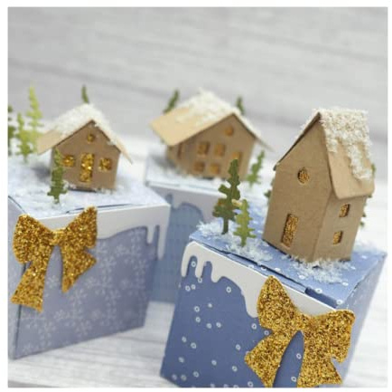 Sredwtk Baum 3D Stanzschablonen Haus Prägeschablonen für Stanzmaschine Stanzformen Schneiden für DIY Festivalkarte Party Einladung Karten Umschlag Scrapbooking Deko Cutting Dies