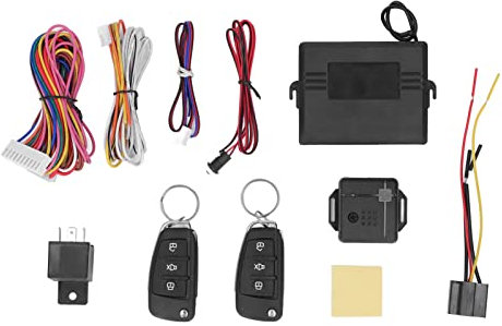Vomeko Universal Car Alarm System Anti-theft Car Alarm Keyless Entry with Remote Engine Start/stop - DC12V - Enhanced Security and Anti-theft Protection