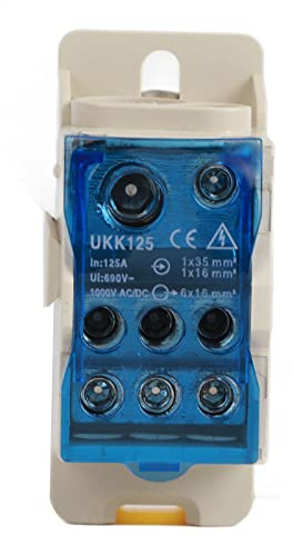 Lwuey Scatola di Distribuzione Guida DIN Elettrica, Giunzione Morsettiera per Quadro Elettrico Alimentazione Universale Elettrica Su Cavi a Elettrici del Terminale Della Connettore Cavo Ingresso