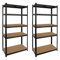 THINIA HOME - Estantería Modular Almacenaje (Pack 2), Acero y MDF Antihumedad, Hogar, Trastero, Garaje, 5 Baldas Ajustables, Carga Máxima 875Kg, 90x40x180cm (Largo x Ancho x Alto)