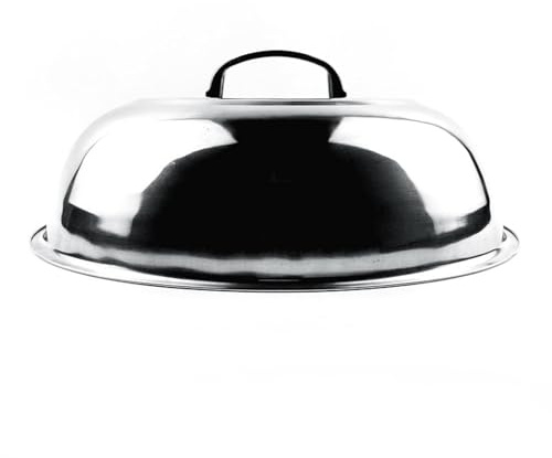 Coperchio per Pentole Universali, Coperchio per Cottura a Vapore Multifunzionale in Acciaio Inossidabile con Manico per Accessori per Griglie da (34 cm)
