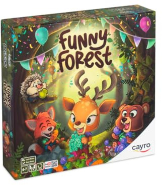 Cayro – Funny Forest – Brettspiel – Holen Sie Sich das meiste Essen – bestehen Sie Tests mit Freunden – 2–4 Spieler