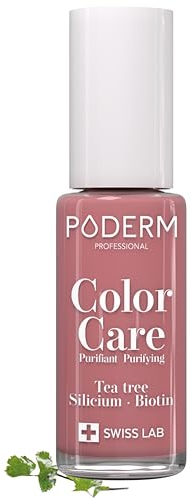 PODERM - MICOSI DELLE UNGHIE | Smalto colorato TEA TREE | Prevenzione e trattamento delle unghie gialle/danneggiate dalla MICOSI | TRATTAMENTO E COLORE | Mani/Piedi | Swiss Made