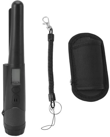 CHEOTIME Metalldetektor-Pinpointer, IP66 Wasserdichter Hand-Pinpointer-Zauberstab Mit LCD-Bildschirm, Suche, Schatzortung, Finder-Sonde Für Erwachsene Und Kinder(Schwarz)