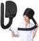 IKOPFLN 1 Secador de Pelo Portátil, Difusor para Rizos, Gorro Ajustable para Secado de Pelo (Negro)