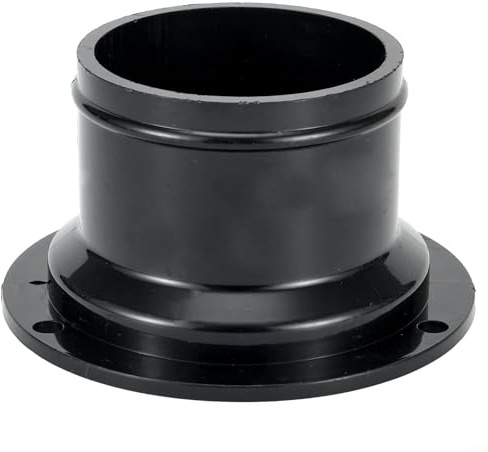 Feegow Rohr-Reduzierstück, Kanalflansch 50 mm auf 250 mm Rohr-Reduzierverbinder, Kanalverbinder, runder Flansch, ABS-Kunststoff, Lüftungswandflansch (50 mm)