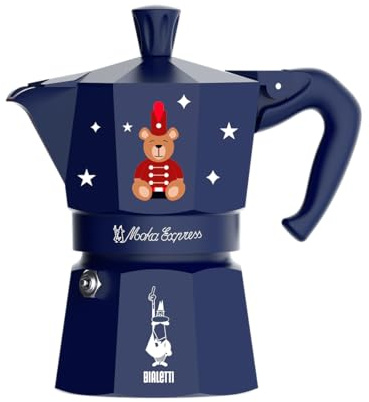 Bialetti Moka Express Blu Magico Ricordo 1 Tasse, 3 Tassen (3 Tassen)