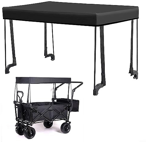 Wagon Canopy Cover, Removable Awning Canopy, Folding Wagon Rain Cover, Camping Trolley Rain Cover, Sun Shade Cover, For Camping Picnicking Fishing