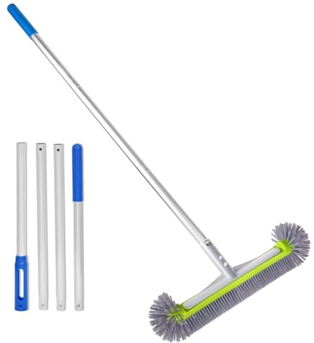 Moorstdel Poolbürste mit 160 cm Griff – Effiziente Reinigung für Wände, Boden und Ecken – Ideal für kleine und große Pools – langlebig und einfach zu bedienen