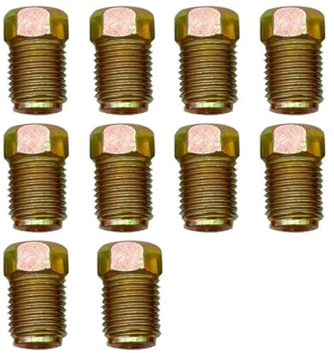 GAYCLG Líneas de Freno Tuercas y Pernos de 10/20/50 x 10 mm x 1 mm para Tubo de Freno de 3/16 y línea de Freno con abocinados invertidos, Accesorios métricos(10Pcs)