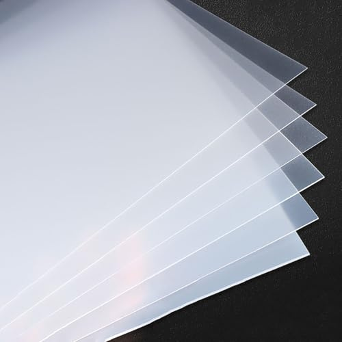 Plastark, Frostade PP-plastark, 10-pack, 0,5 mm, flera storlekar(150mm*300mm)