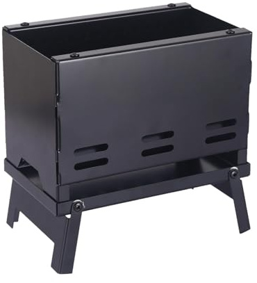 Portable Charcoal BBQ Grill - Versatile Outdoor Campfire Barbecue - Removable Tabletop Grill for Garden Patio and Camping - Compact and Easy to Carry