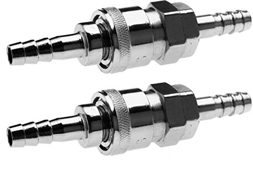 Set di 4 connettori a sgancio rapido, 8 mm, per tubo del gas e ugelli di rame, utile per camper, caravan e BBQ