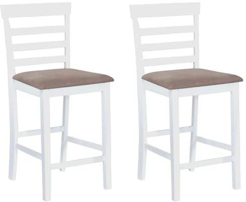vidaXL 2X Holz Barhocker Bistrohocker Tresenhocker Barstuhl Küchenhocker