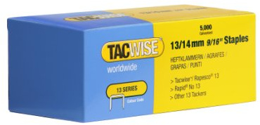 Tacwise 0236 Grapas Galvanizadas de Tipo 13/14 mm, Paquete de 5000