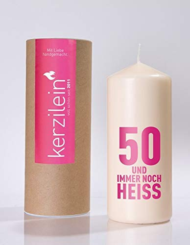 kerzilein Flamme, Pink, 50 UND Immer NOCH HEISS