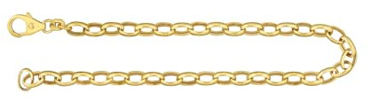 EDELIND 333 585 Gold Armband Damen Herren 4.5 mm Bracelet Erbskette hohl 8 14 Karat Echtgold Armkette Gelbgold Goldarmband mit Schmuck Geschenkbox
