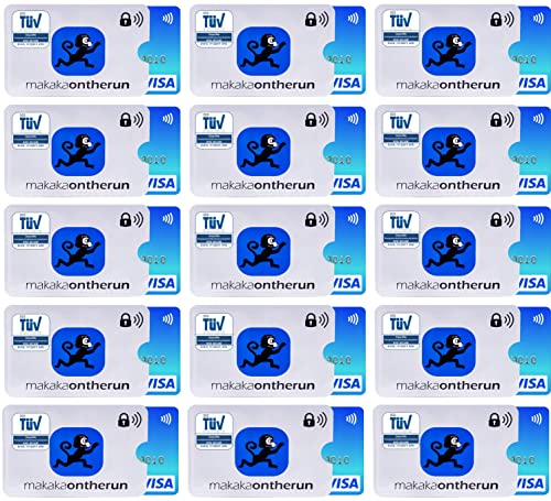 15 Stk RFID Blocker Kartenhülle & Reisepass Hülle TÜV geprüft - EC Karten Schutzhülle - RFID NFC Card Sleeves & Passhülle Reisepass - Karten Hüllen für Geldbörsen, Ausweis- & Kartenhüllen