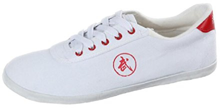 Lazutom unisex kungfu kampsport Taichi träningsskor kinesiska wushu skor, - Vitt - 42 EU