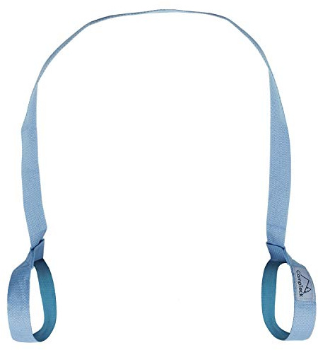 CampTeck U6821 Yogamatte Tragegurt Polyester 180 cm x 3,8 cm verstellbare haltbare Schulter Yoga Matten Schlaufe für Pilates-, Training-, Aerobic-, Outdoor- und Sportmatten - Blau